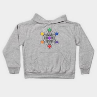 Metatron’s Cube Chakras II Kids Hoodie